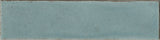 Roca Maiolica Crackled aqua 3x12 inch wall tile with a glossy, crackled ceramic finish for decorative interior walls.