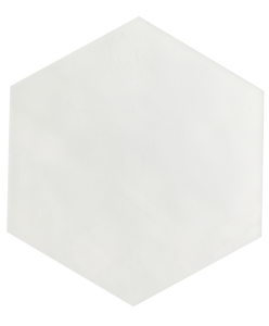 MAIOLICA HEXAGON 7”X8” White.