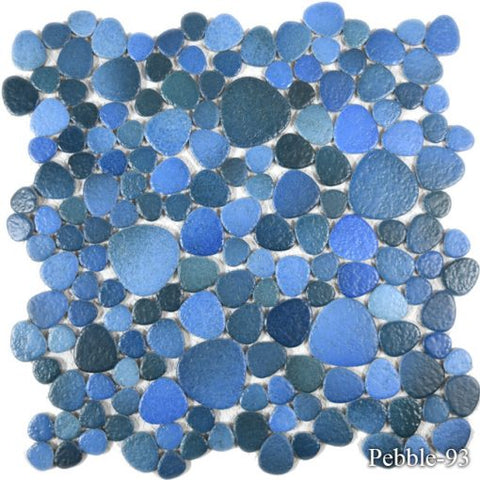 Pebblestone Jade Blue 12x12 Pool Tile Series - MosaicBros.com