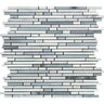 Thassos White Polished Marble Bamboo Sticks  Mosaic Tile (Thassos + Carrara + Blue-Gray).
