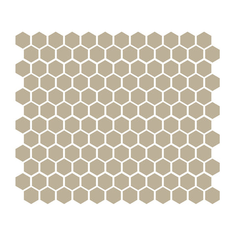 Sand 1″ Hexagon Glossy