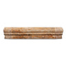Scabos Travertine Honed Hand-Made Custom Shower Corner Shelf.