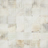 2x2 Split-faced Calacatta Gold Marble Split Mosaic Tile.